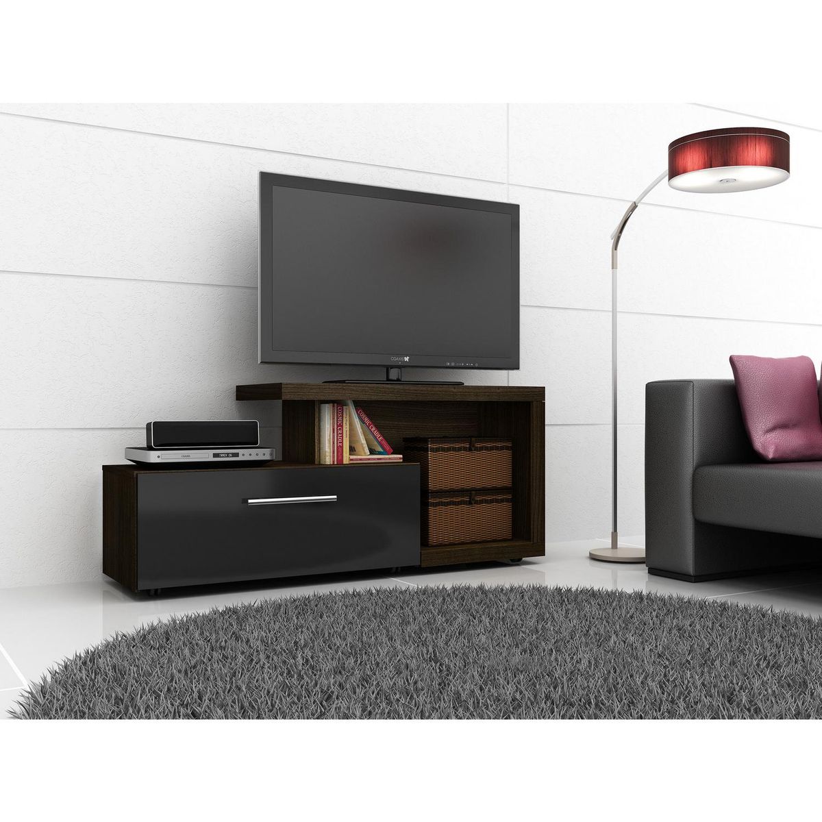 TECNOMOBILI - Rack de TV 50 " 132x40,5x57 Tabaco