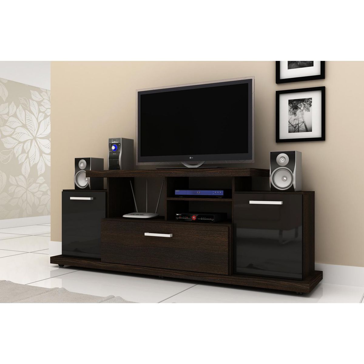 TECNOMOBILI - Rack de TV 50 " 176x37x66,5 Tabaco