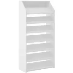 TECNOMOBILI - Zapatera MDP 7 Nivel(es) 67x138x30 cm Blanco