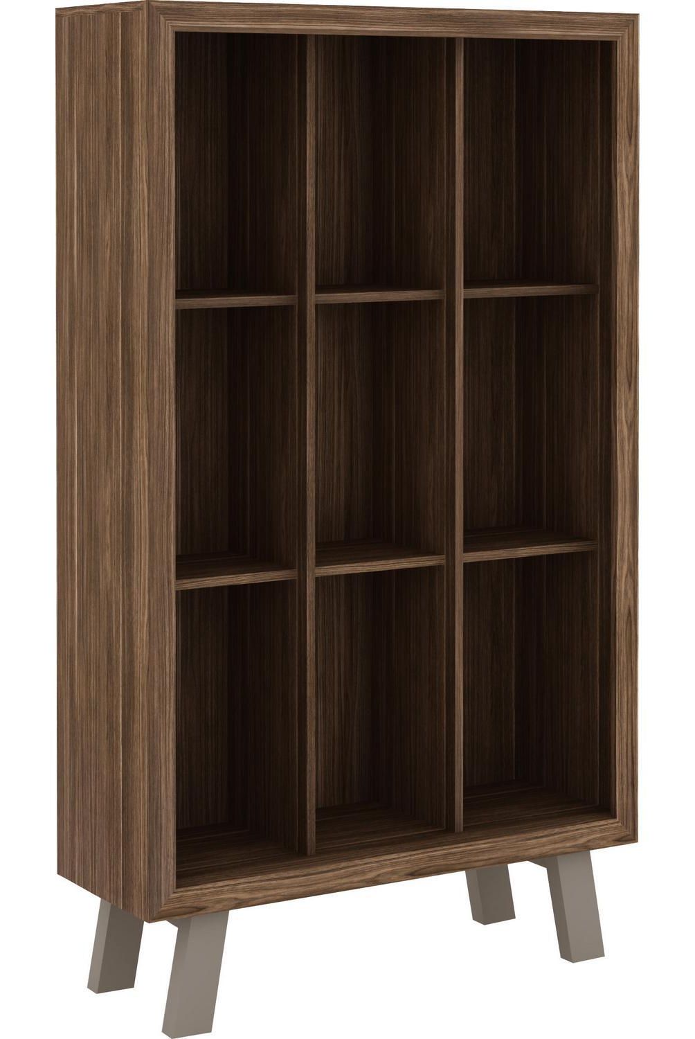 TECNOMOBILI - Estante Melamina 9 Nivel(es) 31.5x155x31.5 cm Nogal