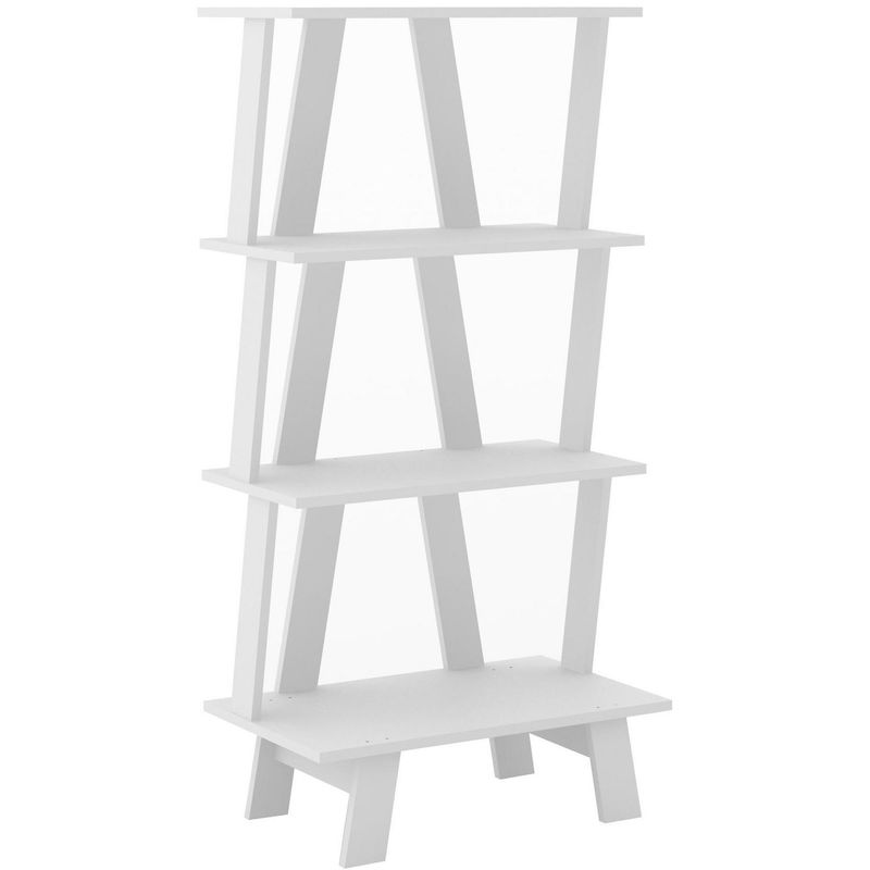 TECNOMOBILI - Estante MDP 3 Nivel(es) 60x121.5x36 cm Blanco