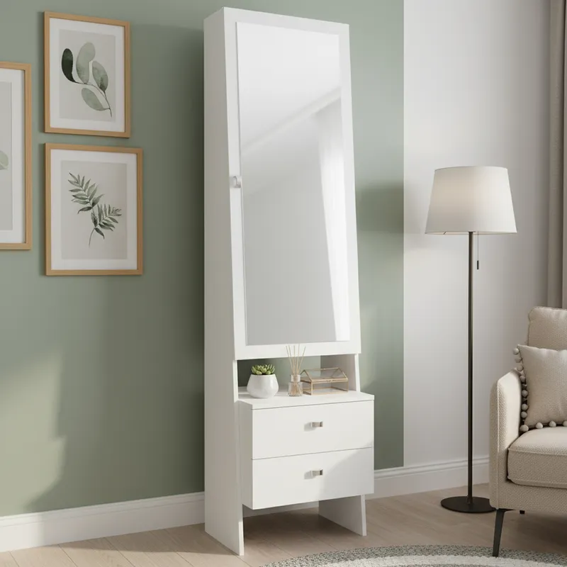 TECNOMOBILI - Tocador 2 Cajón(es) 0 48x175x36 cm Blanco