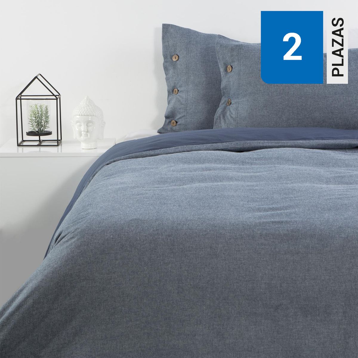 CANNON - Funda de Plumón 2 plazas  Azul