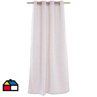 Cortina tela 140x230cm Jacquard ramas natural