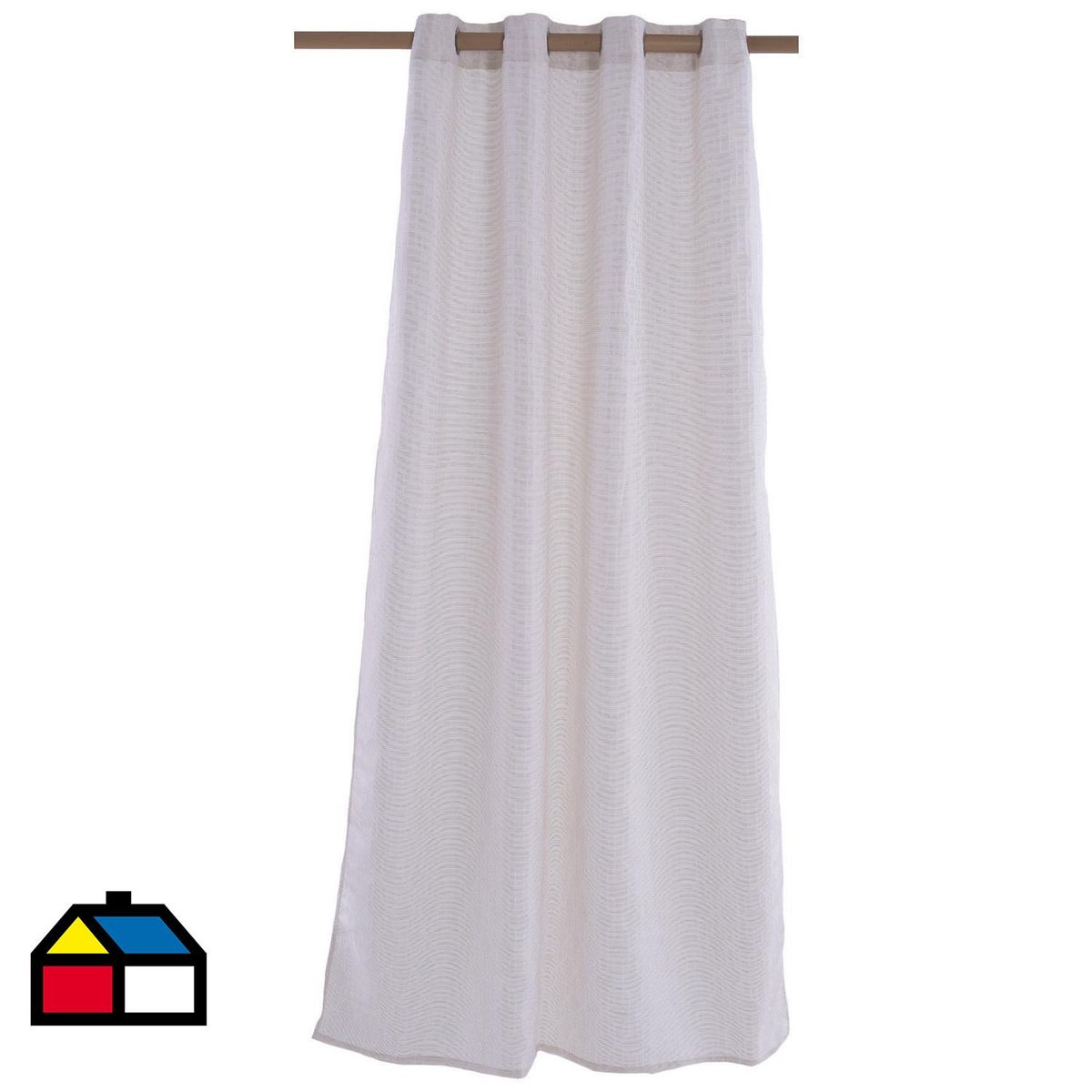 DIB - Cortina tela 140x230cm Jacquard ramas taupe