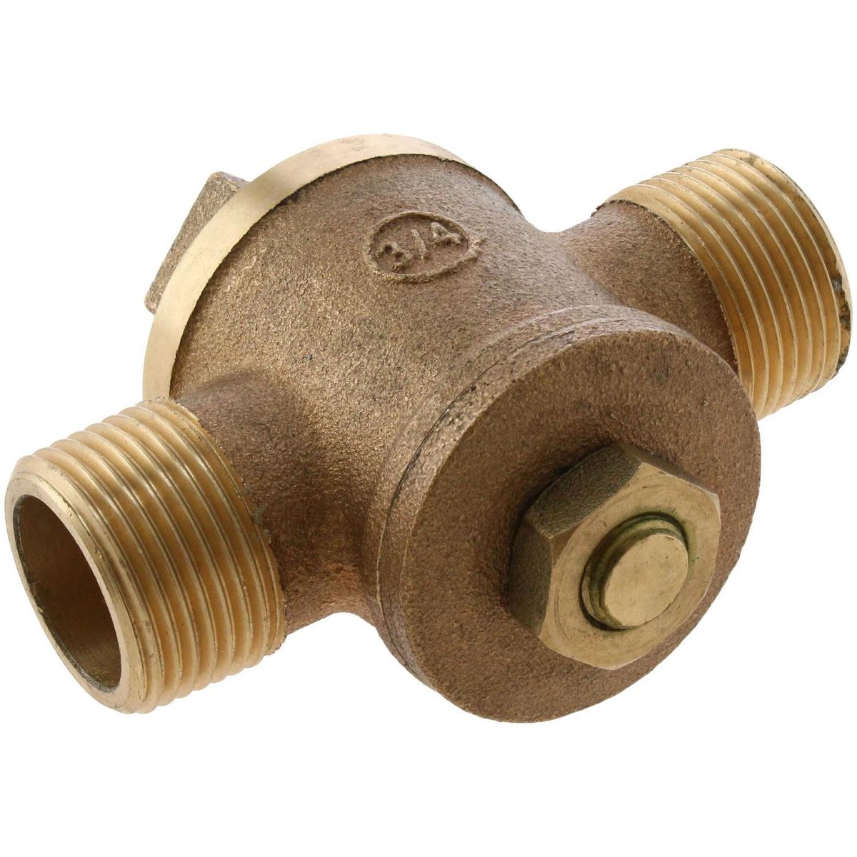 NIBSA - Llave collar 3/4" HE bronce