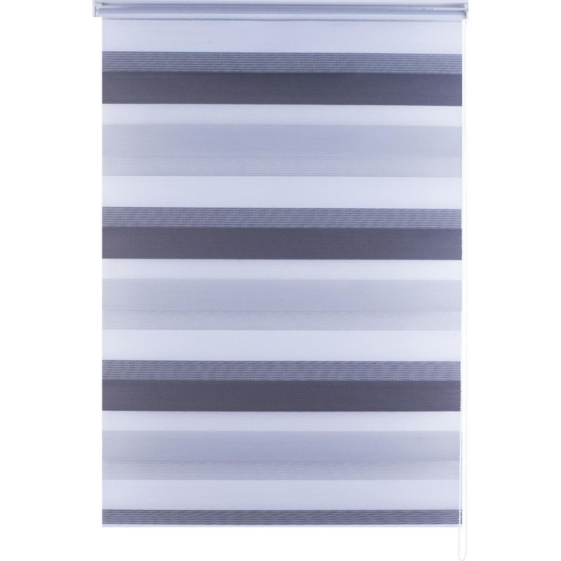 DIB - Cortina roller dúo zebra 120X230 cm gris