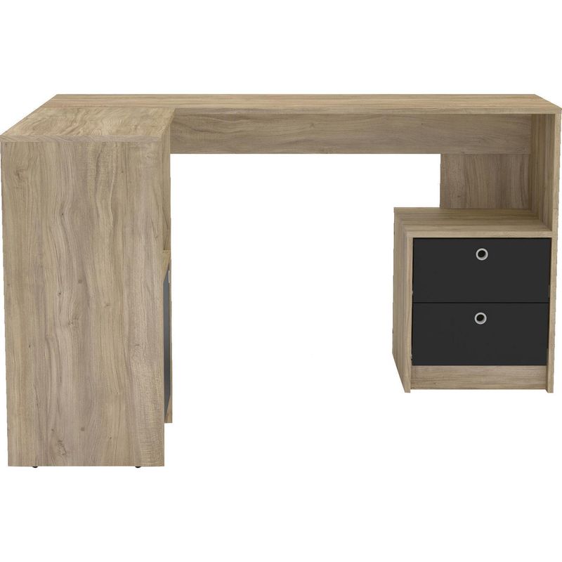 VEKKAHOME - Escritorio Bosco 112,5x75,5x135 cm Beige