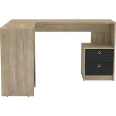 VEKKAHOME - Escritorio Bosco 112,5x75,5x135 cm Beige