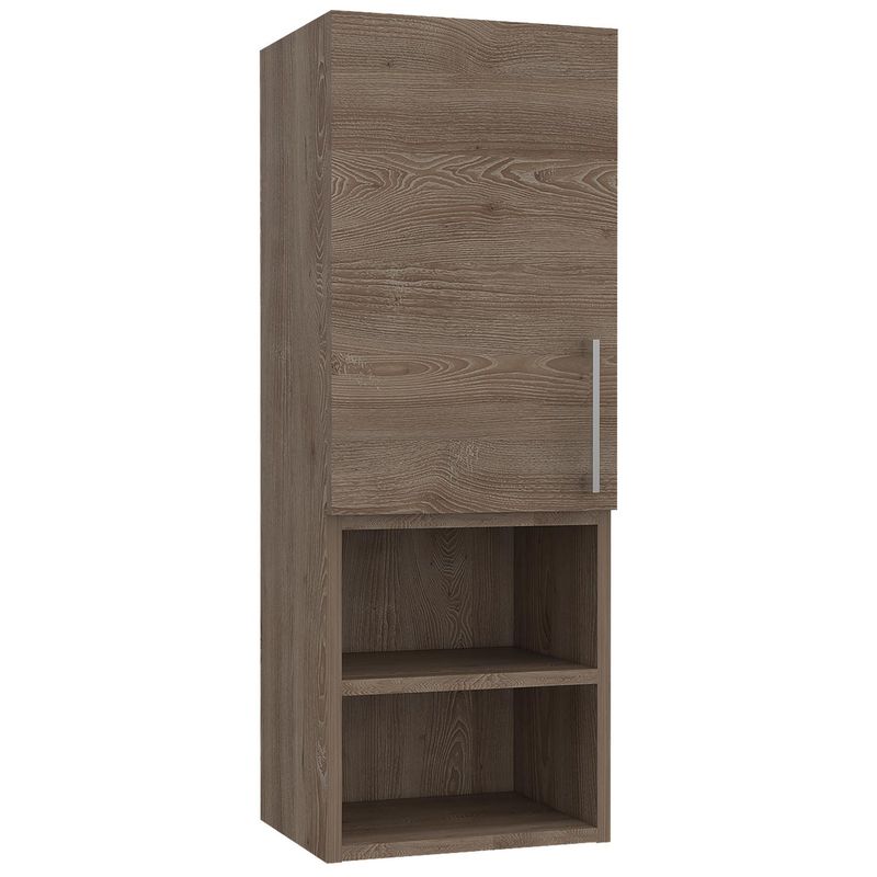 TUHOME - Buffet Barcelona Wengue/plomo 30x25.5x81.7 cm