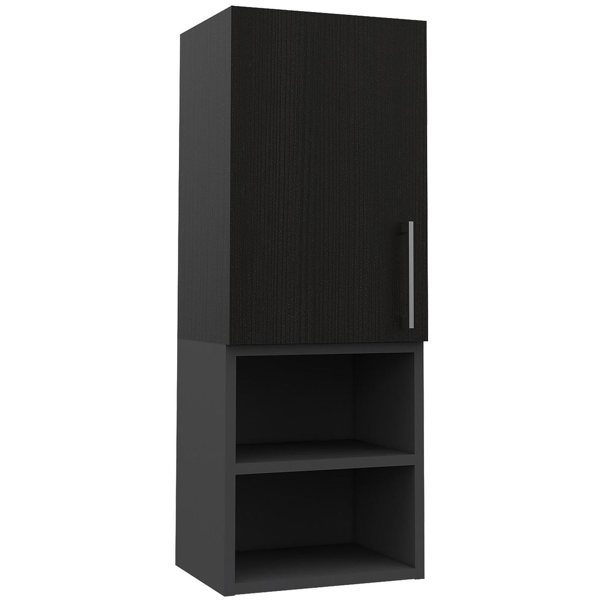 TUHOME - Botiquín de baño 80x30x25 cm Wengue/plomo