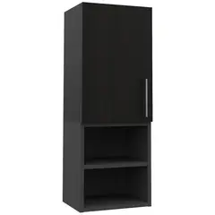 TUHOME - Botiquín de baño 80x30x25 cm Wengue/plomo