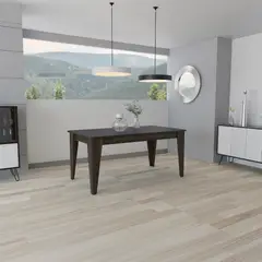 TUHOME - Mesa de Comedor Rectangular Torino Habano 88x74x160 cm