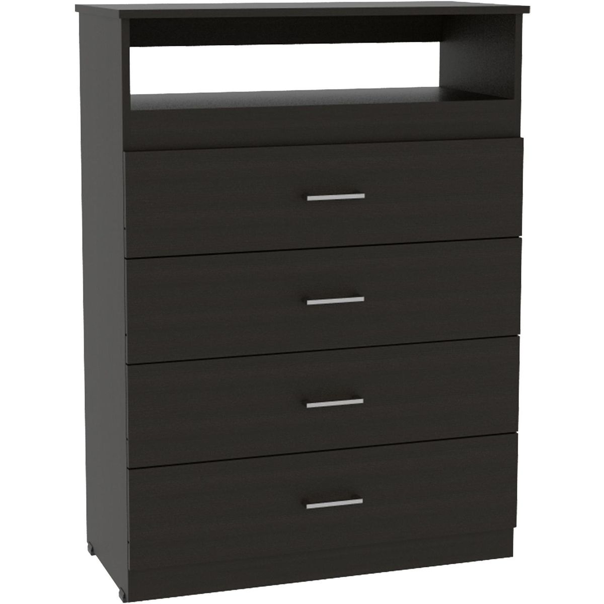 TUHOME - Cómoda 4 Cajón(es) Z-80 80x109.8x37.55 cm Wengue