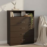 Cómoda 4 Cajón(es) Z-80 80x109.8x37.55 cm Wengue