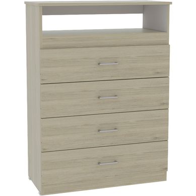 Cmoda 4 cajones 110x80x38 cm Oak/Blanco