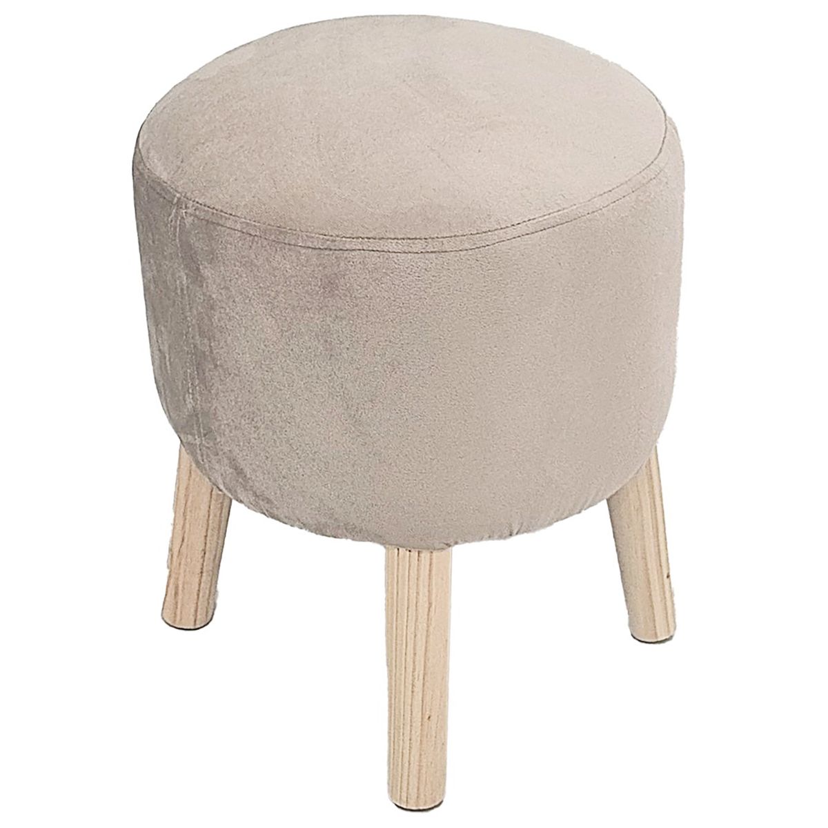 ATMOSPHERA HOME - Pouf Emma beige 45x36x36 cm