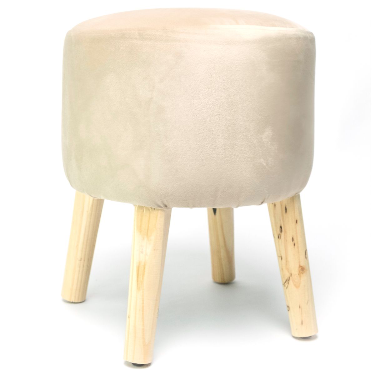 ATMOSPHERA HOME - Pouf Emma beige 45x36x36 cm