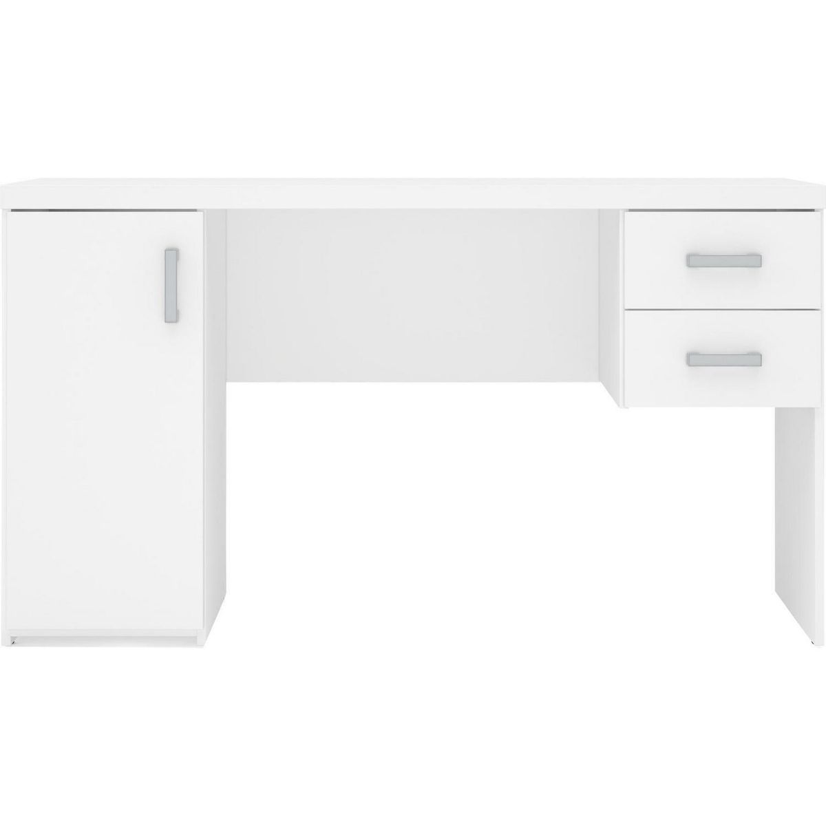 VEKKAHOME - Escritorio Canis 135x75,5x46,5 cm Blanco