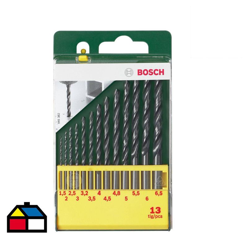 BOSCH - Set de brocas Bosch 13 pcs HSS-R