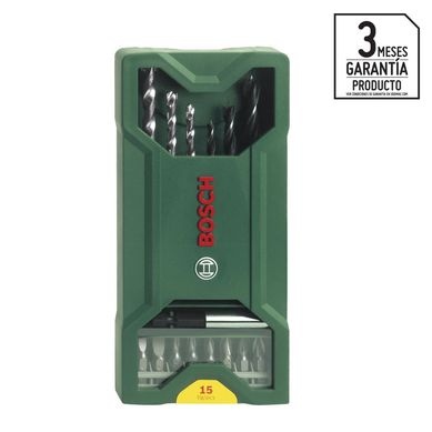 Mini-X-Line 15 piezas para perforar y atornillar