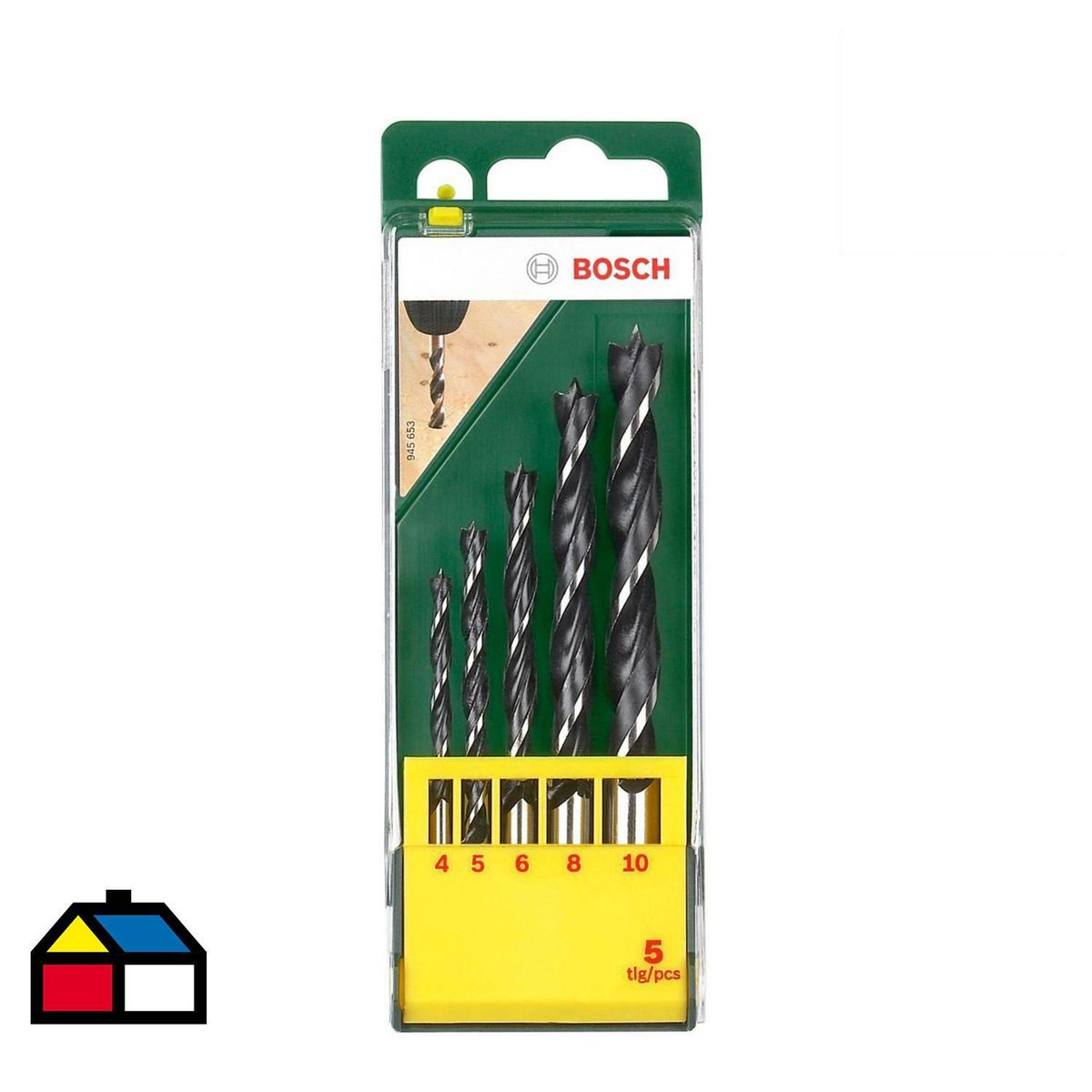 BOSCH - Set 5 piezas de brocas de madera