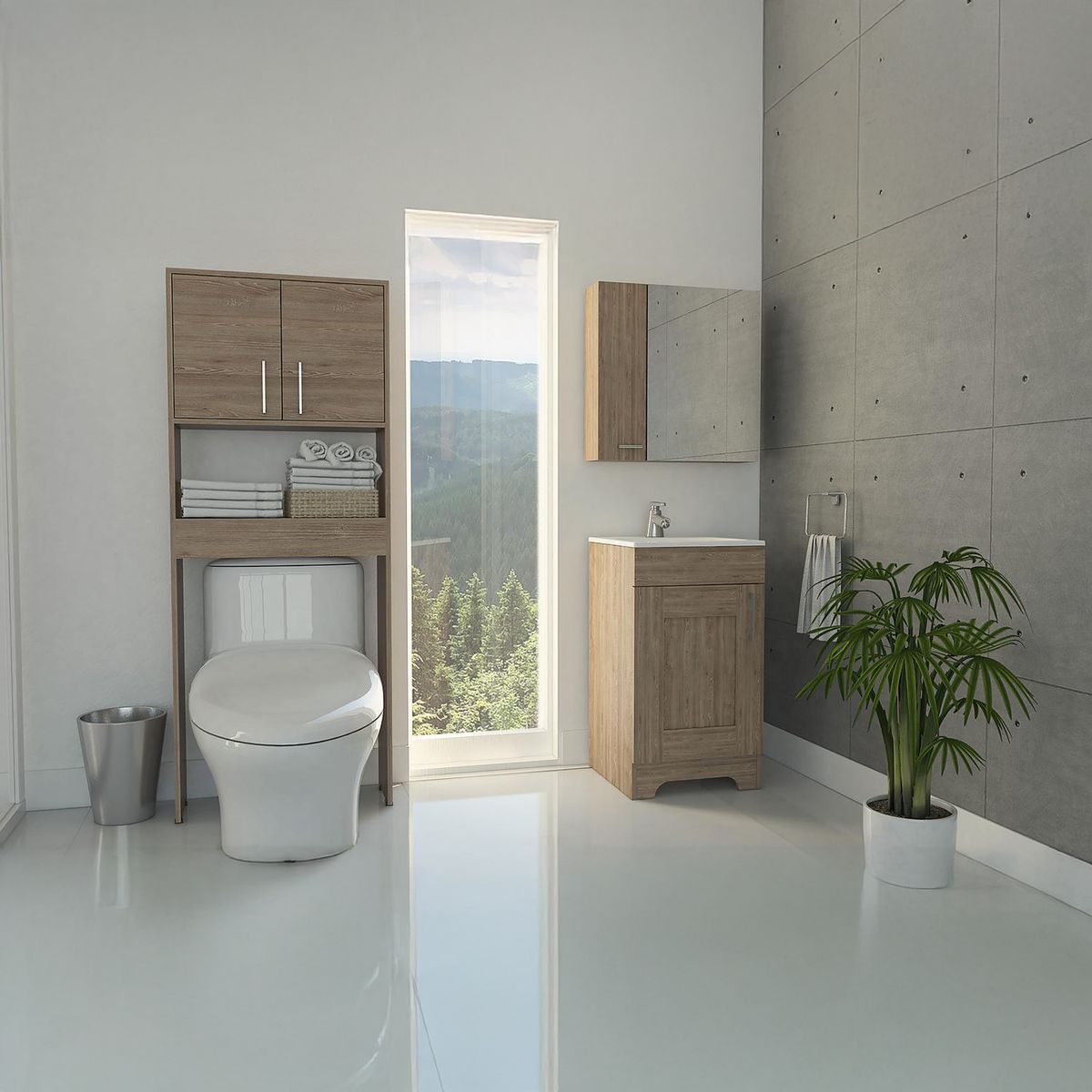 TUHOME - Lavamanos/Optimizador/Botiquín Miel