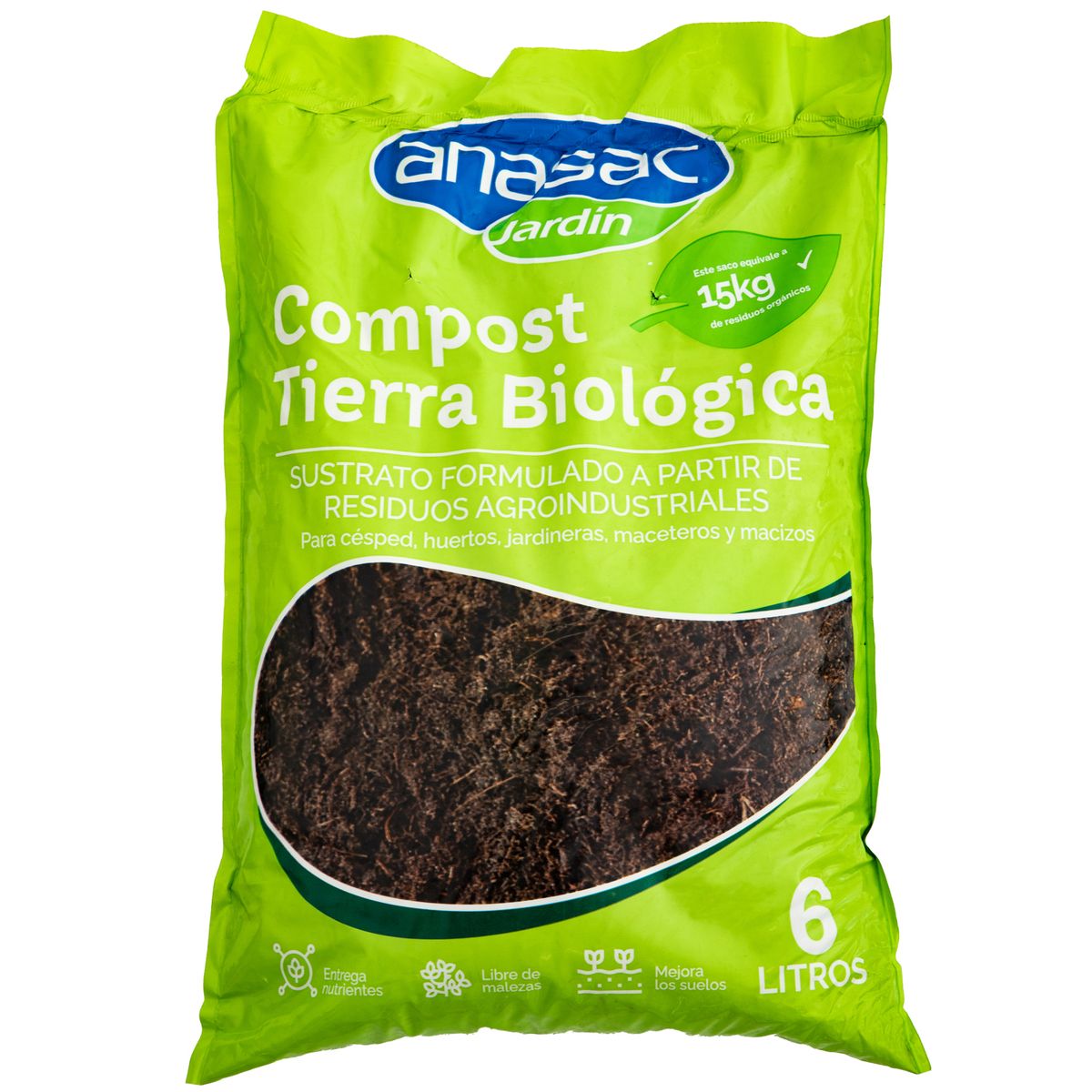 ANASAC - Tierra Biológica Compost 6 litros