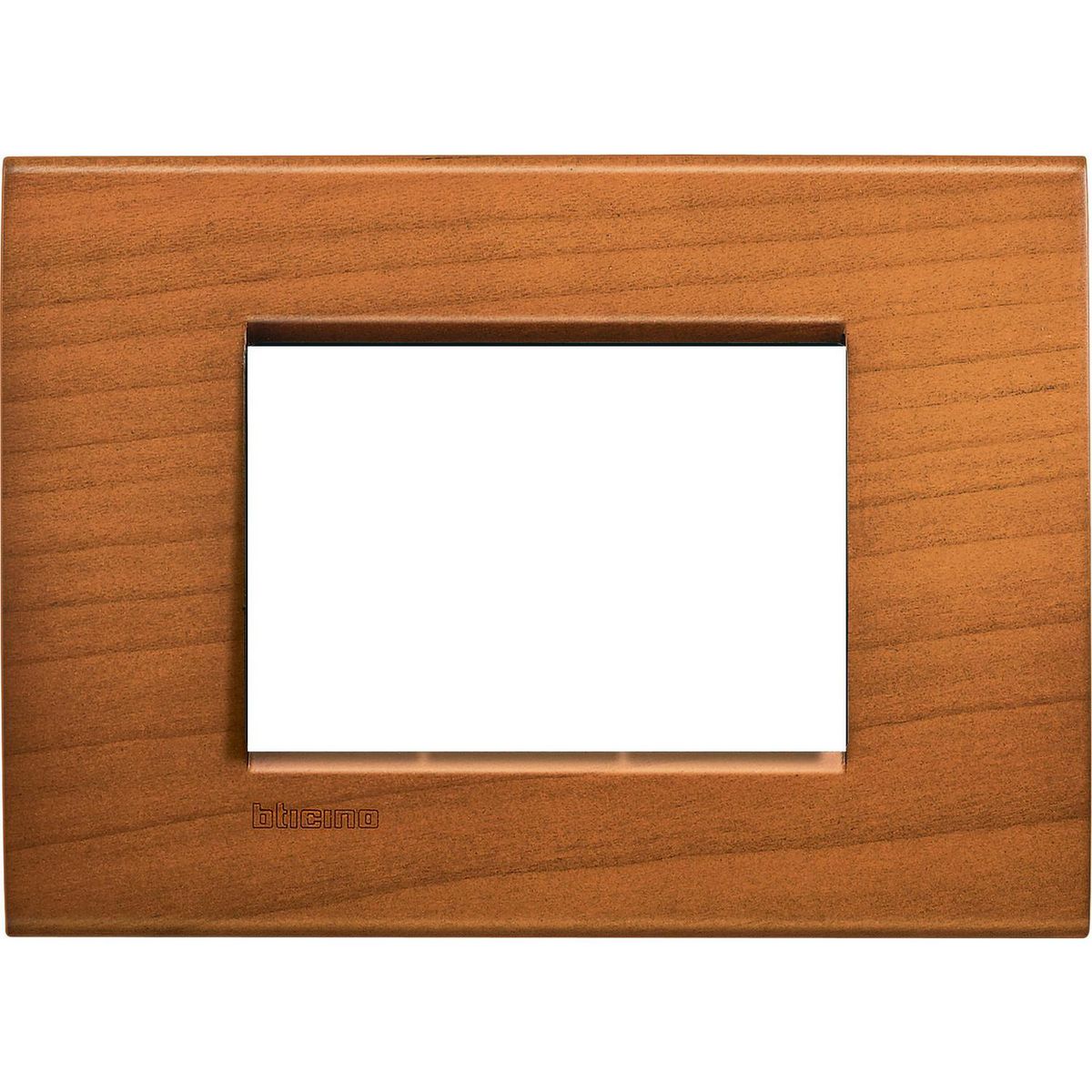 BTICINO - Placa rectangular 3 módulos Cerezo