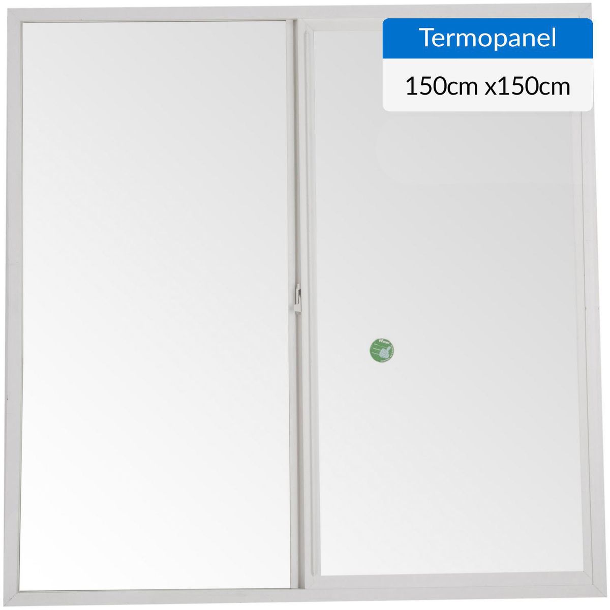 WINTEC - Ventanal termopanel PVC 150x150 cm blanco corredera