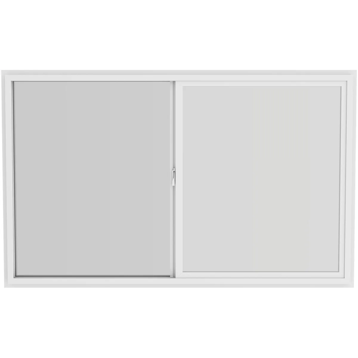 WINTEC - Ventana termopanel Low-E PVC 100x60 cm blanco corredera