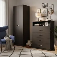 TUHOME - Clóset + Cómoda Wengue