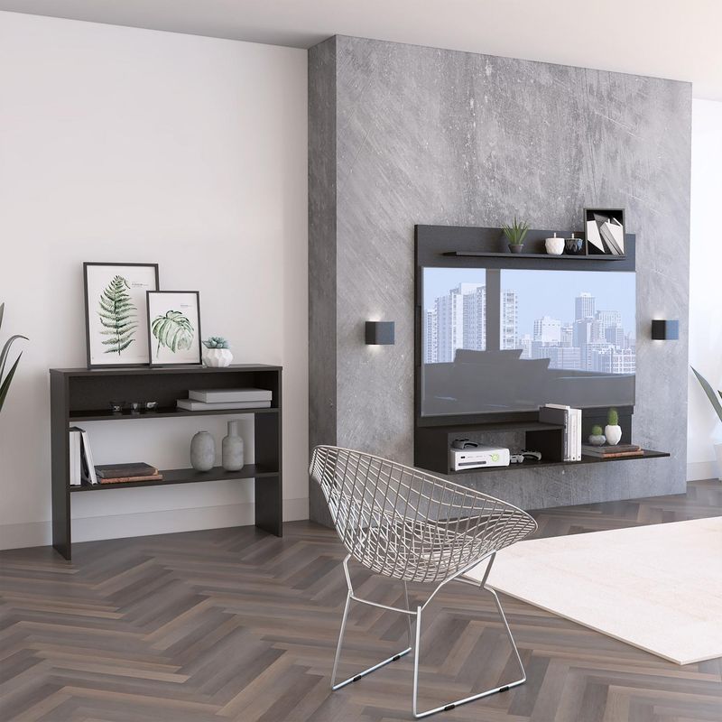 TUHOME - Panel TV 40 "  Wengue 140x120x31.5 cm