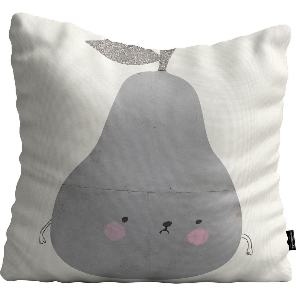 IMPRESIONARTE - Cojín de Piso Pera de USA 100x100 cm