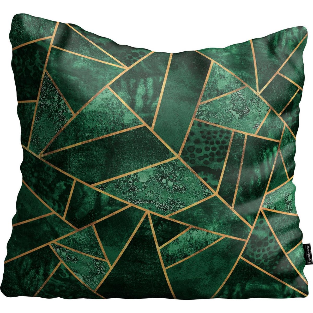 IMPRESIONARTE - Cojín de Piso Deep Emerald de Suecia 100x100 cm