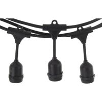 Guirnalda decorativa exterior negra 7 luces