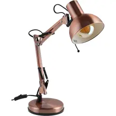 JUST HOME COLLECTION - Lampara escritorio moderna 1 luz E27 cobre