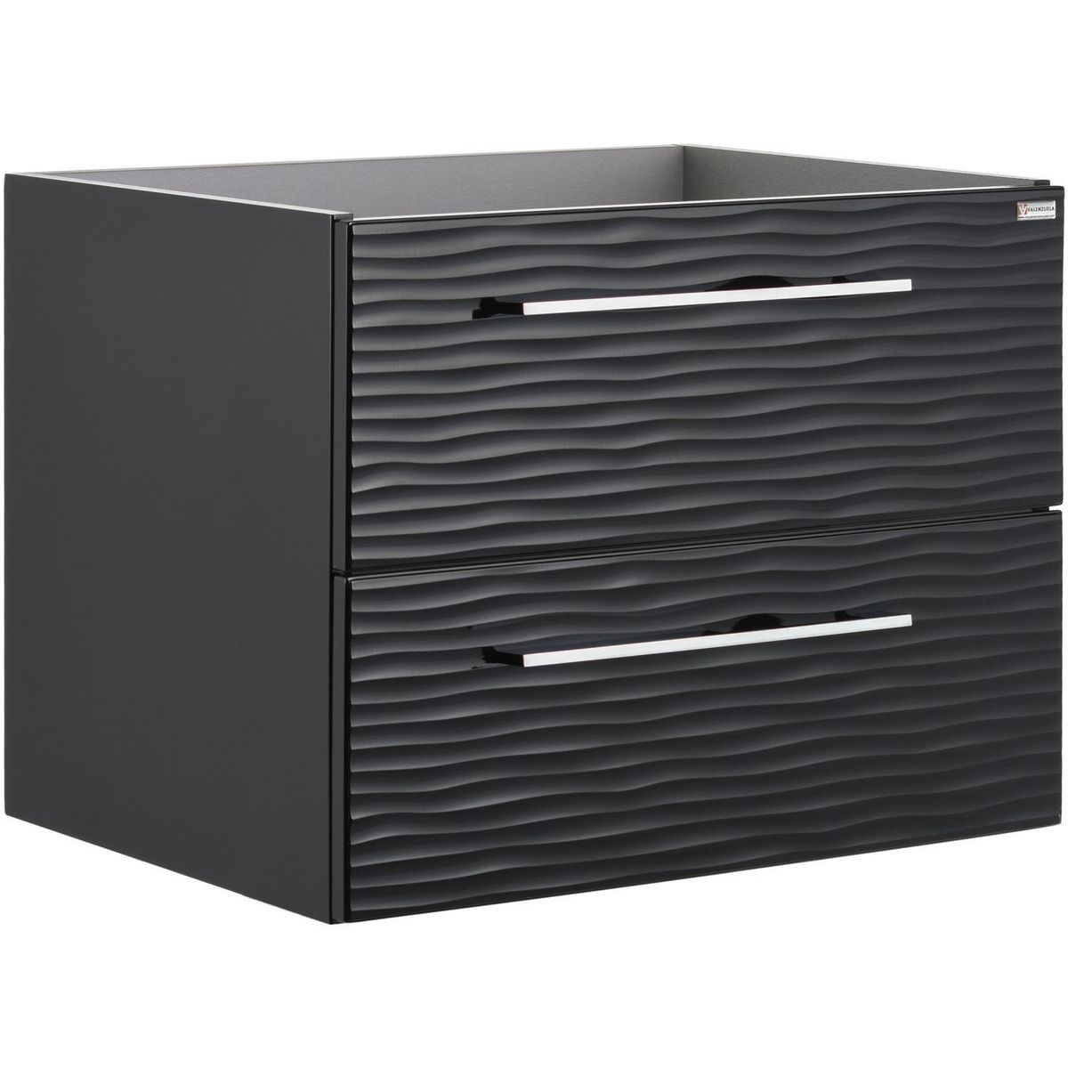 VALENZUELA - Mueble vanitorio 2 cajones Negro