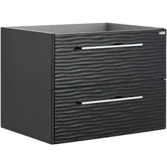 VALENZUELA - Mueble vanitorio 2 cajones Negro
