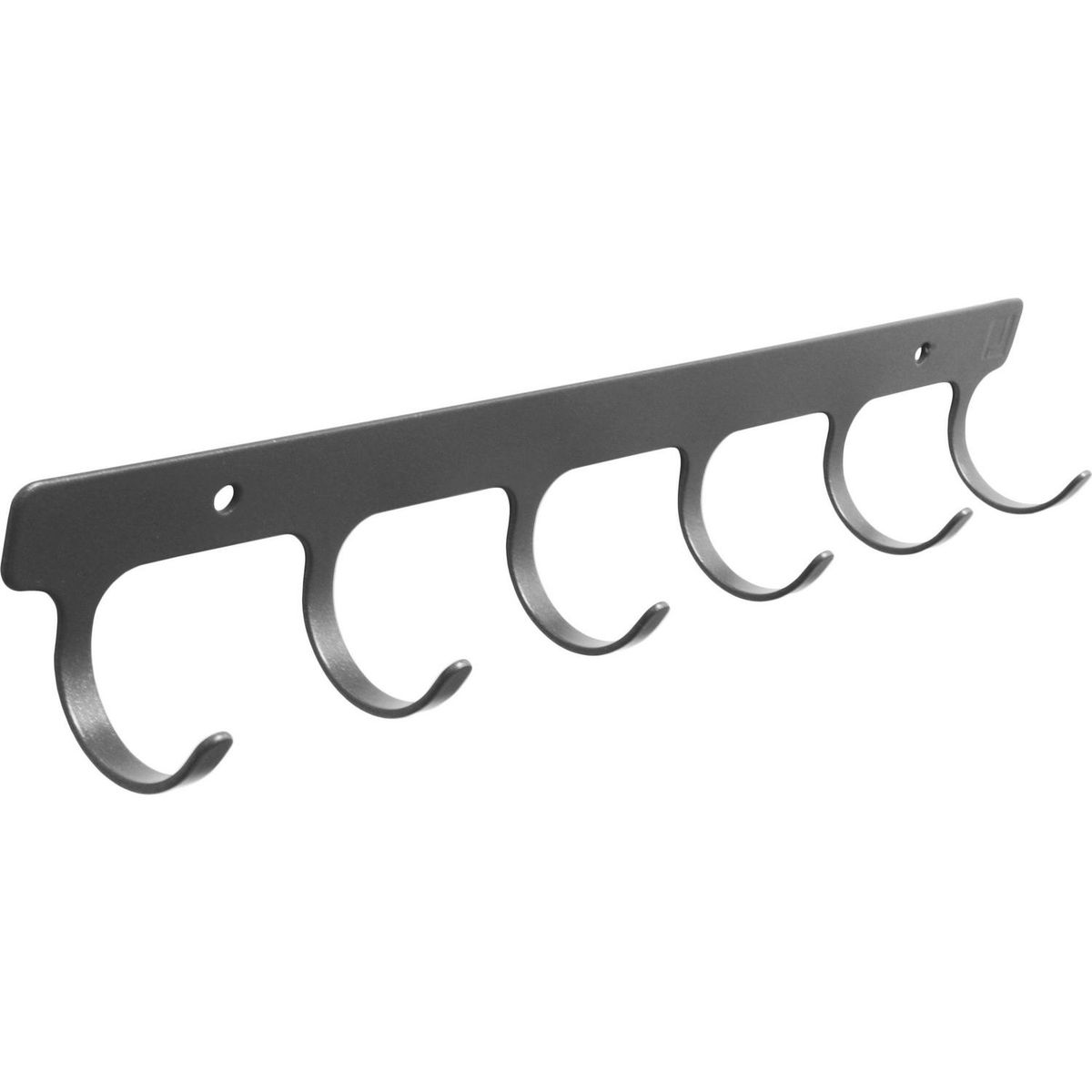 HBT - Perchero Pared con 6 Ganchos Antracita 36x5.4x4.4 cm