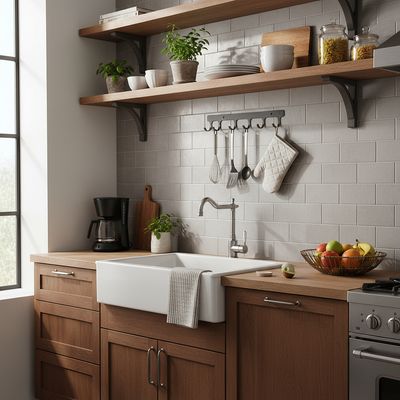 Imagen 2 del producto Perchero Pared con 6 Ganchos Antracita 36x5.4x4.4 cm