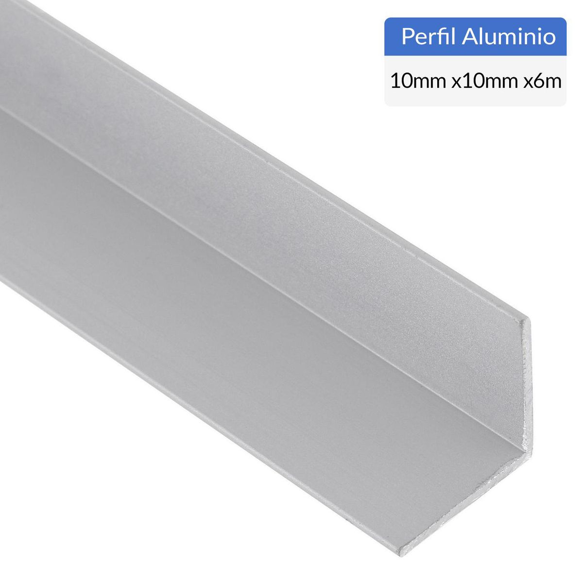 SUPERFIL - Pack Ángulo 6 Unidades Gris Aluminio 10x10x1 mm 6 m