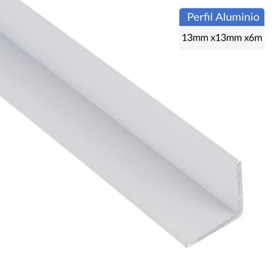 Pack 6 Unidades ngulo Blanco Aluminio 13x1.2 mm 6 m