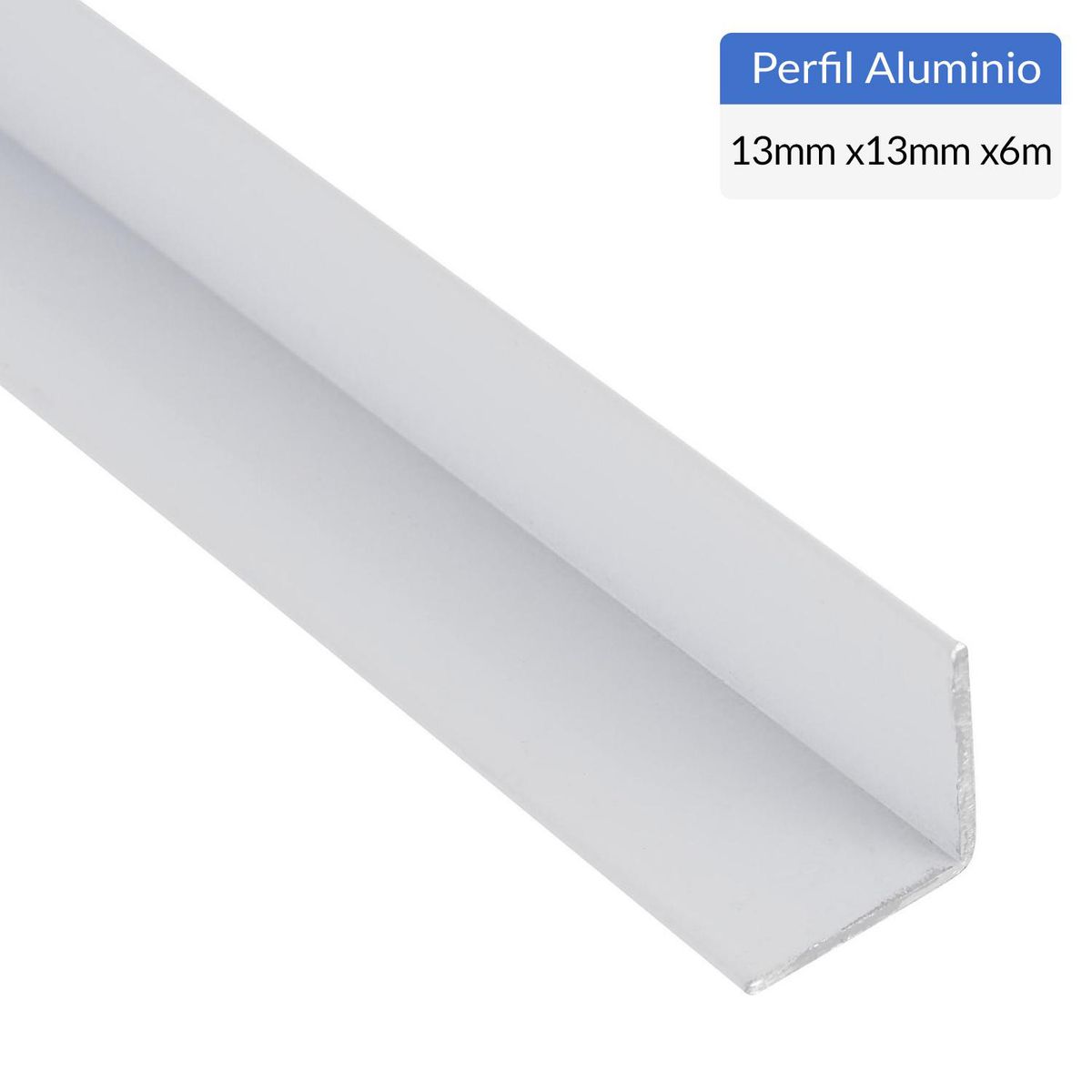 SUPERFIL - Pack Ángulo 6 Unidades Blanco Aluminio 13x13x1,2 mm 6 m
