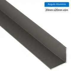 SUPERFIL - Pack Ángulo 6 Unidades Gris Aluminio 20x20x1 mm 6 m