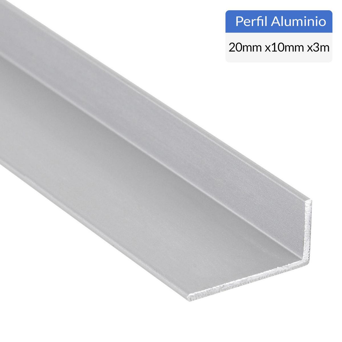 SUPERFIL - Pack Ángulo 6 Unidades Gris Aluminio 20x10x1,3 mm 3 m