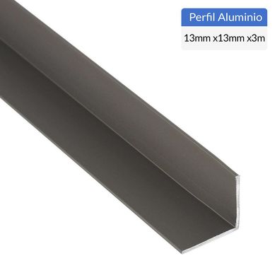 Pack 6 Unidades ngulo Gris Aluminio 13x1.2 mm 3 m