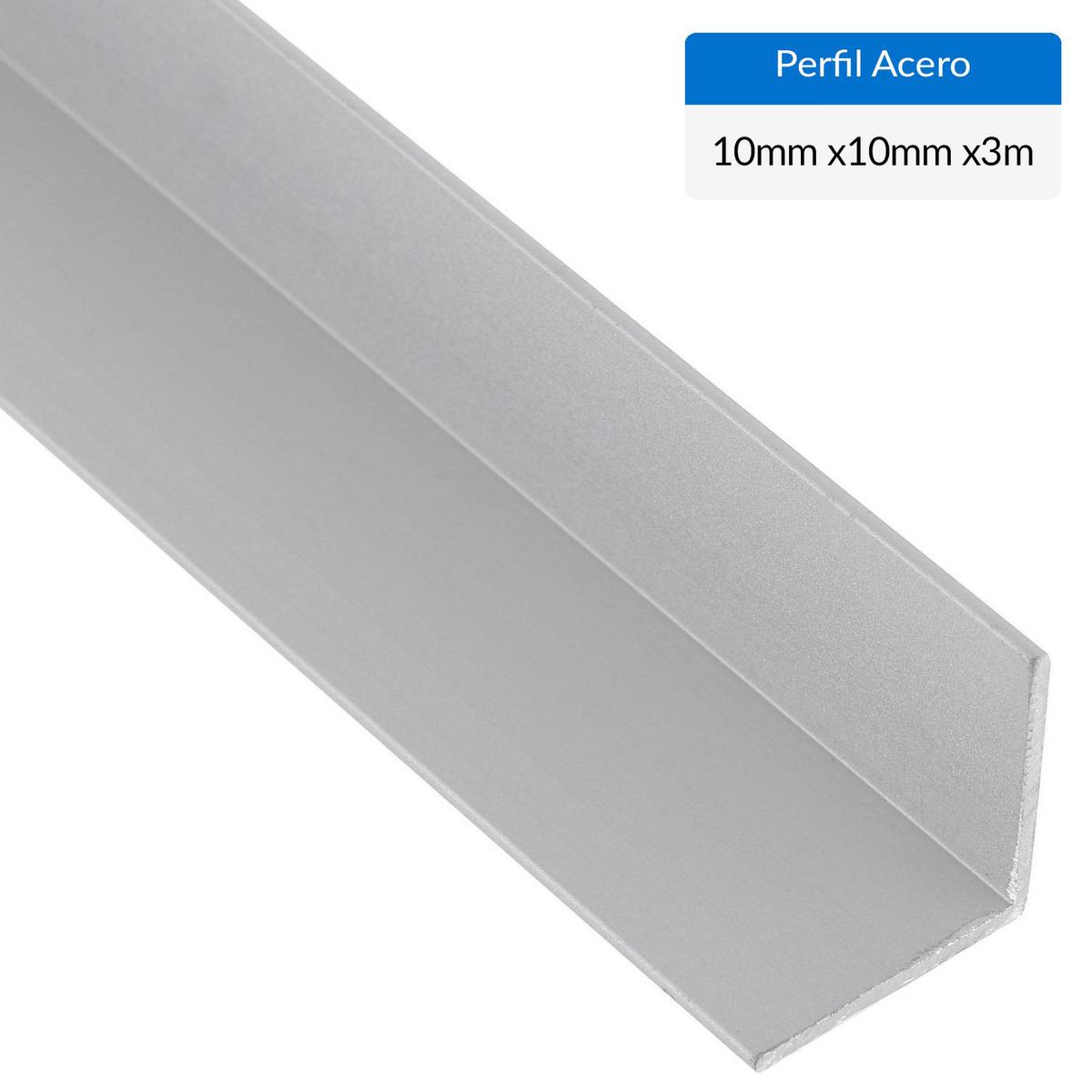 SUPERFIL - Pack Ángulo 6 Unidades Gris Aluminio 10x10x1 mm 3 m
