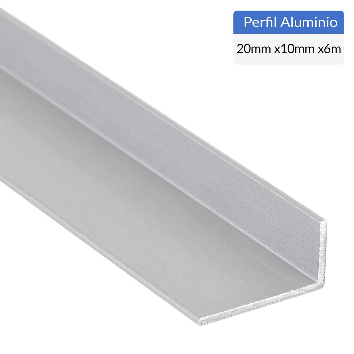 SUPERFIL - Pack Ángulo 6 Unidades Gris Aluminio 20x10x1,3 mm 6 m