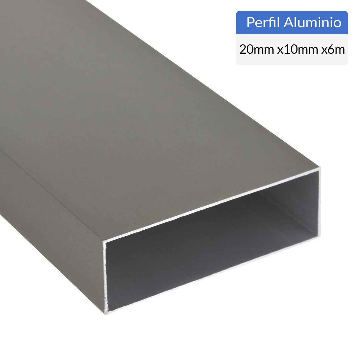 SUPERFIL - Pack Ángulo 6 Unidades Gris Aluminio 20x10x1,3 mm 6 m